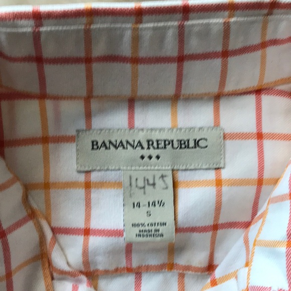 Banana Republic Windowpane Dress Shirt - Picture 2 of 2